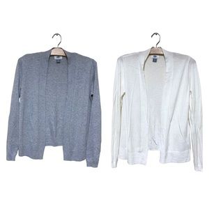 Old Navy Bundle of 2 Gray and White Cardigan Size XS
